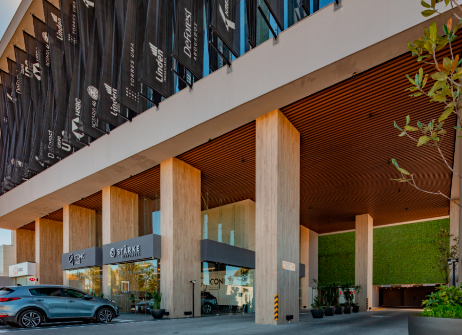 Vista exterior del edificio Torres Uma en Angelópolis