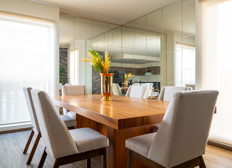 Comedor elegante en un departamento de Zacatlán